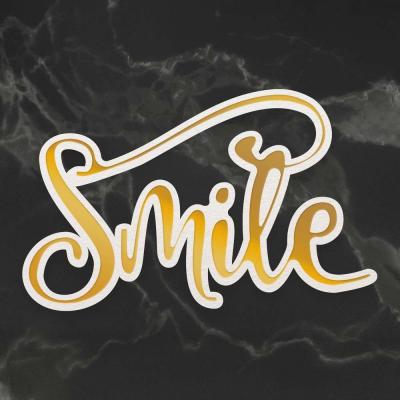 Couture Creations Cut, Foil and Emboss Die - Smile